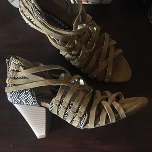 New Matt Bernson Leather Strappy Heels